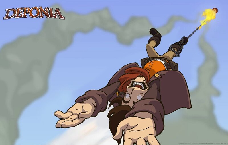 Character Flying Through Air