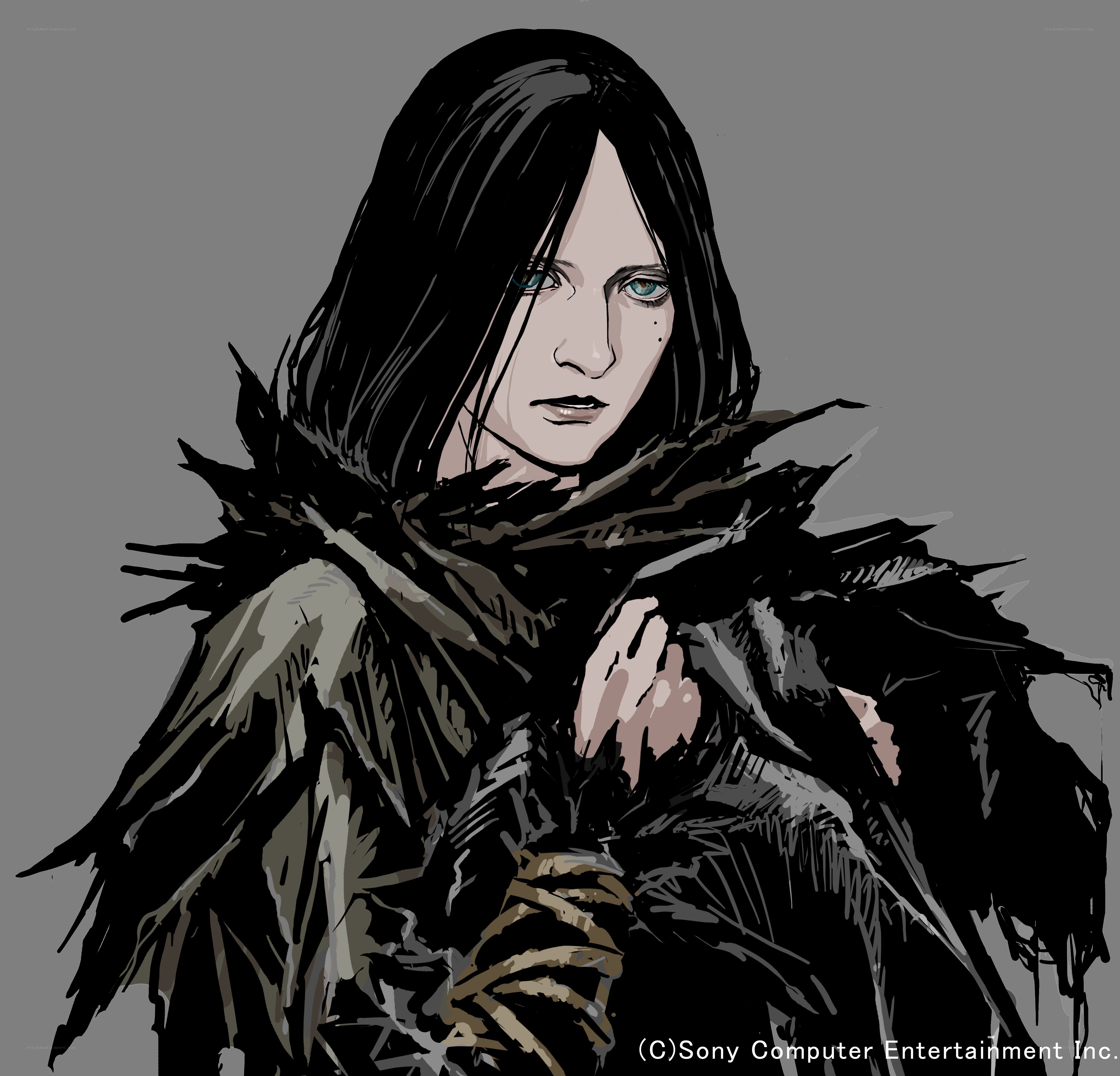 Character from a dark fantasy game