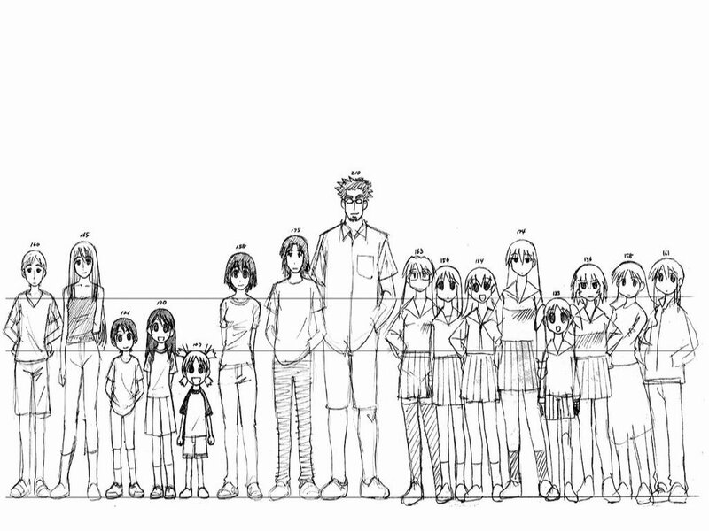 Character height chart sketch
