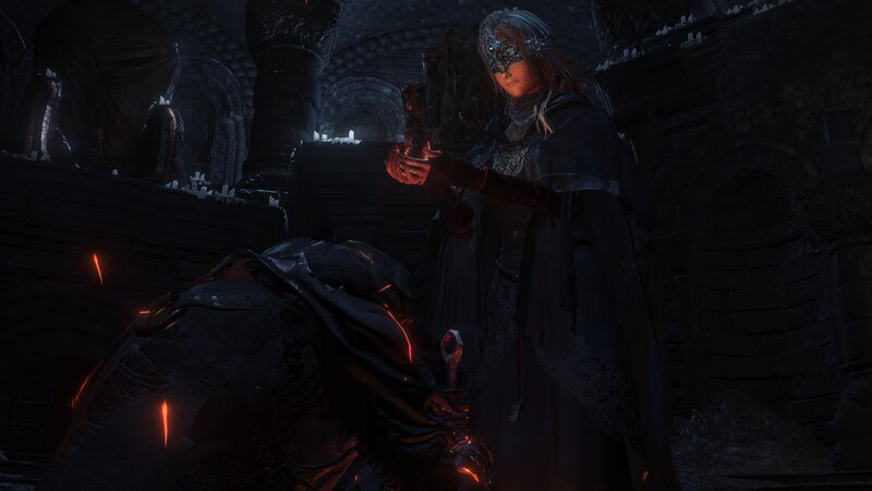 Character Holding a Glowing Object