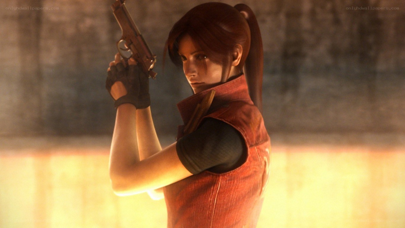 character holding a gun
