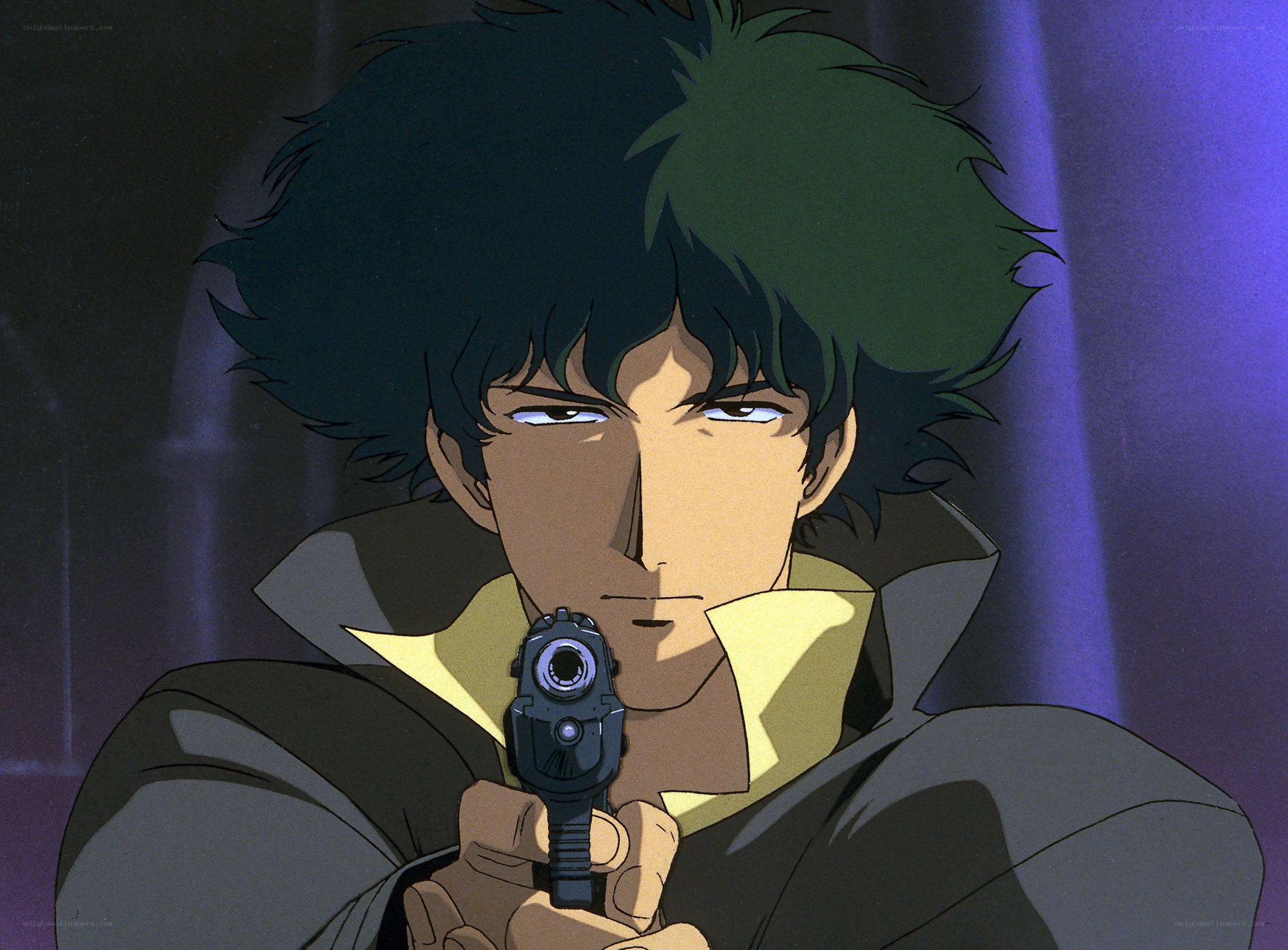 character holding a gun
