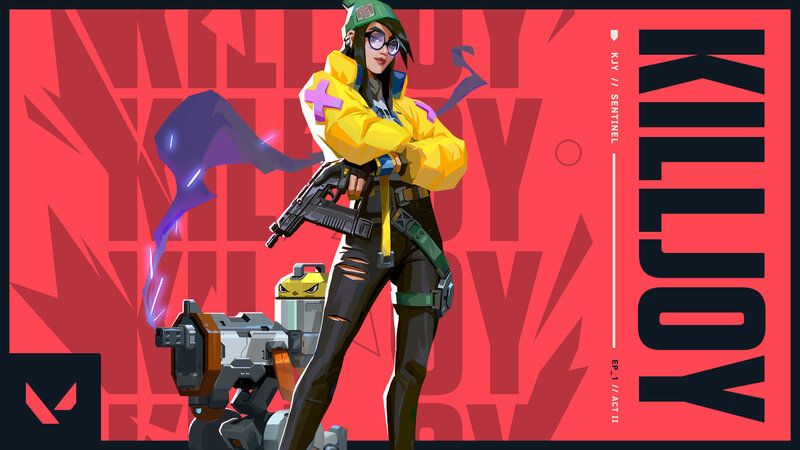 Character Holding a Gun — Red, Confident