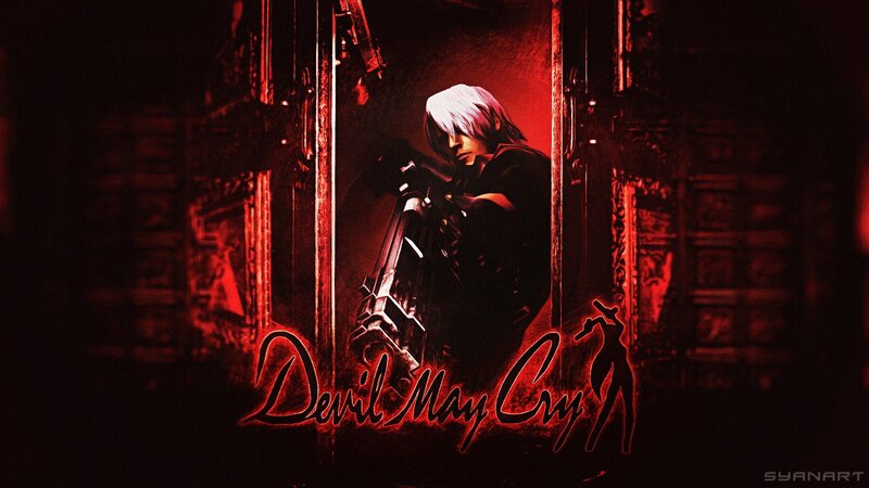 Character Holding a Gun — Red, Dramatic, Night
