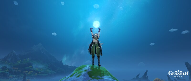 Character Holding a Light Orb