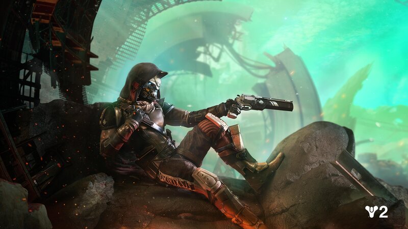 Character Holding a Pistol — Green