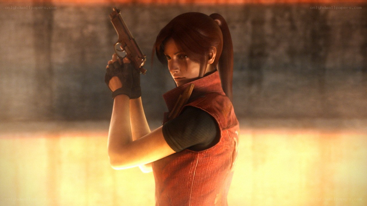 character holding a pistol