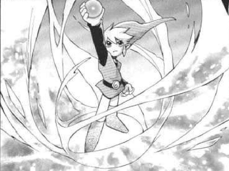 Character Holding a Sphere — Black