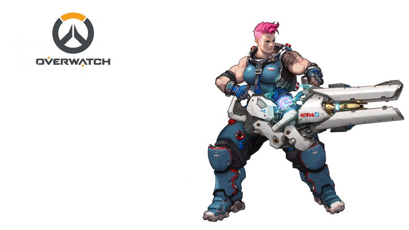 Character Holding a Weapon — Blue, Determined
