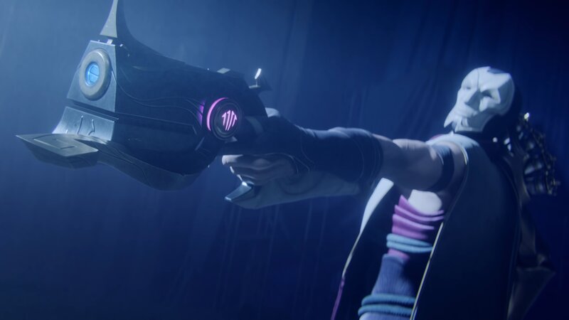 Character Holding a Weapon — Blue, Dramatic, 3d Render