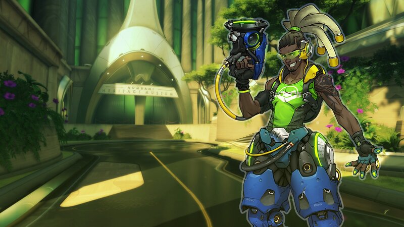 Character Holding a Weapon — Green