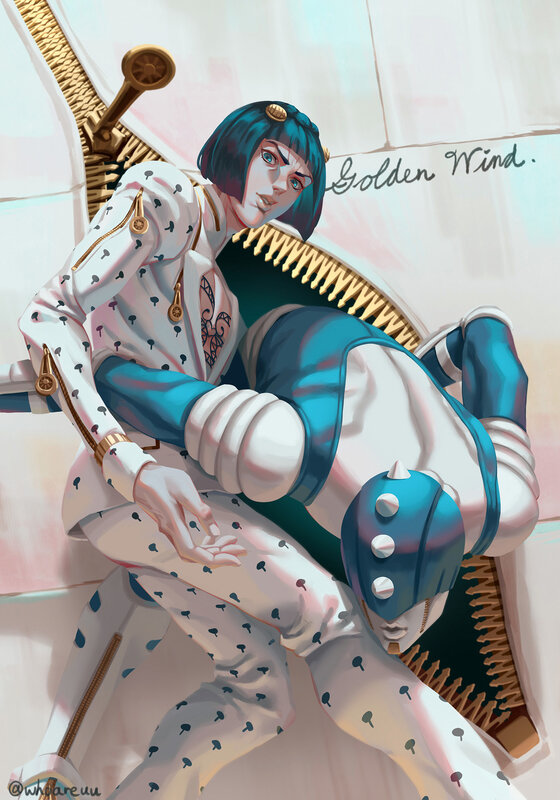 Character Holding Another Character — White