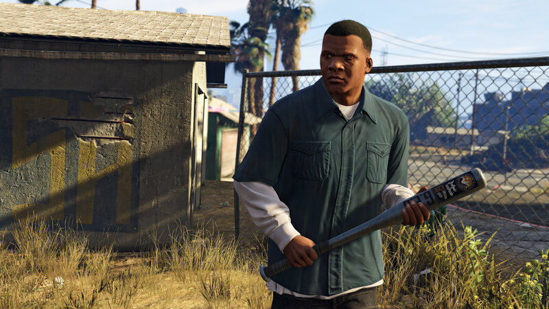 character holding baseball bat