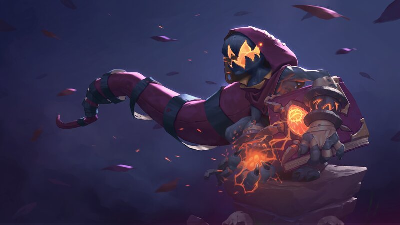Character Holding Book — Purple