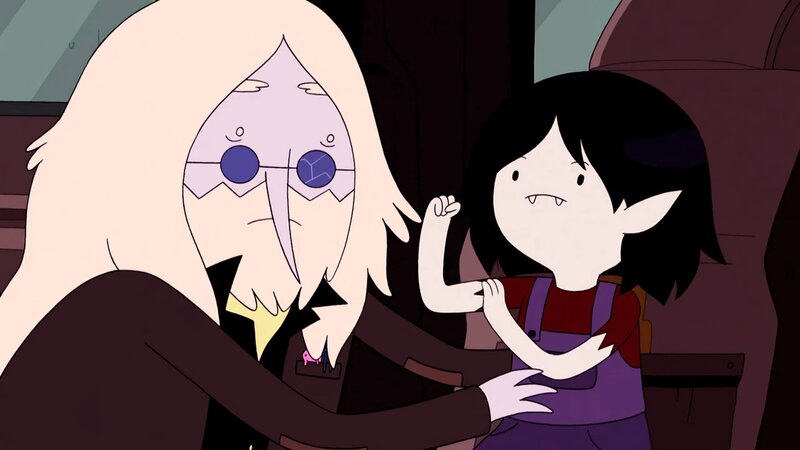 Character Holding Child