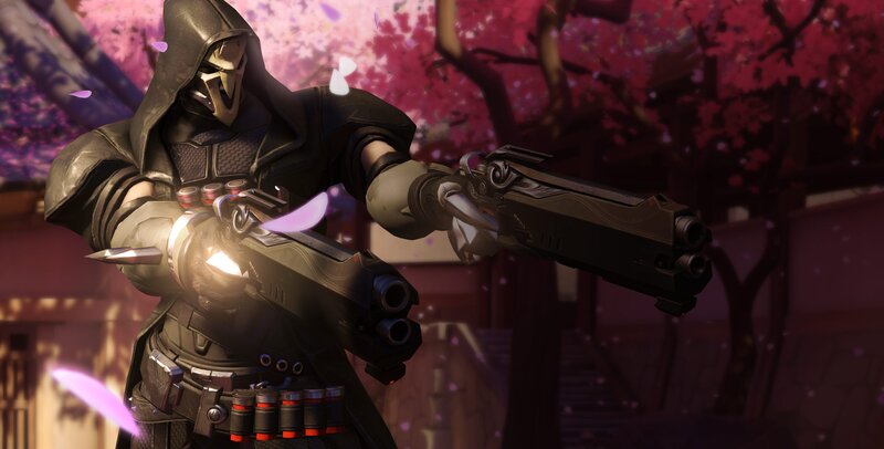 Character Holding Dual Pistols — Black