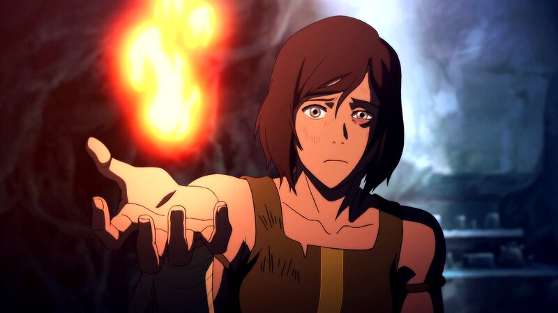 Character Holding Fireball
