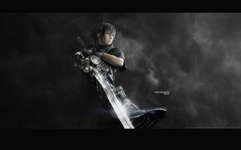 Character Holding Large Sword — Black