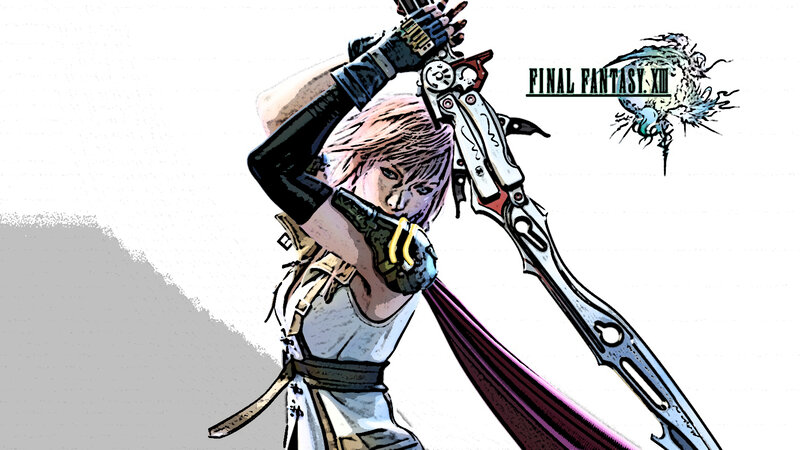 Character Holding Large Sword — White