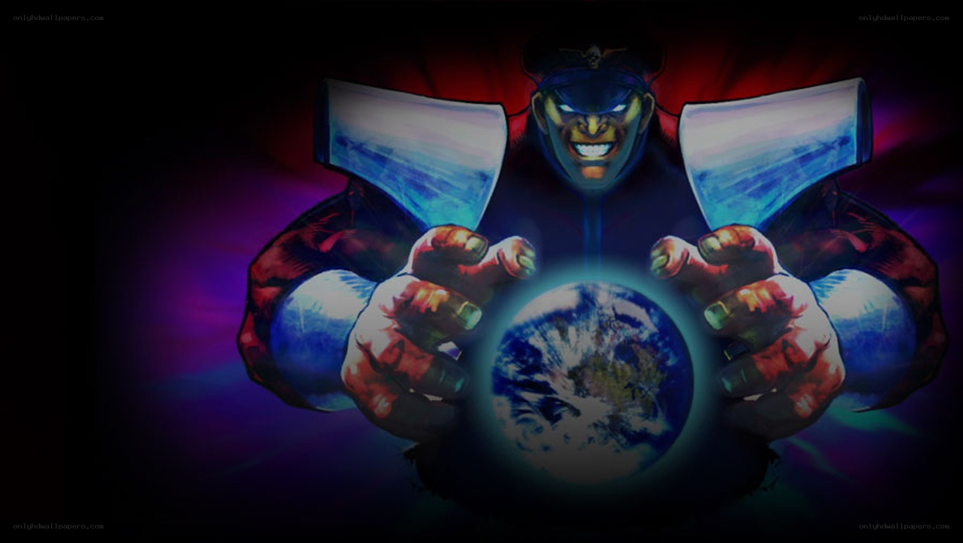 character holding planet