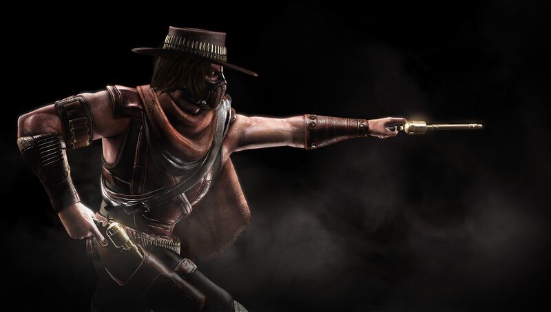 Character Holding Revolver — Black