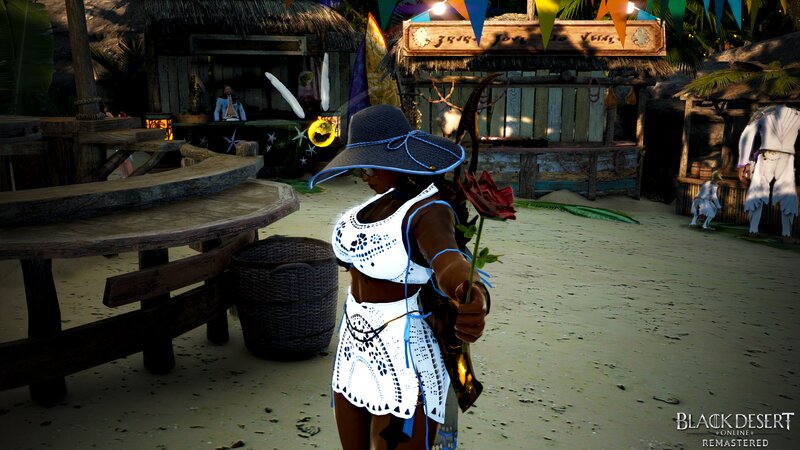 Character Holding Rose — Brown
