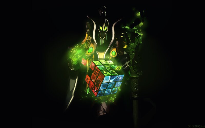 Character Holding Rubik's Cube
