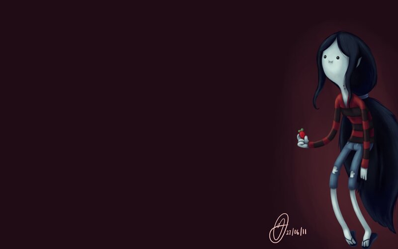 Character Holding Strawberry