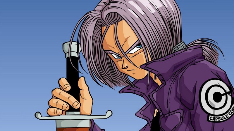 Character Holding Sword — Purple, Determined