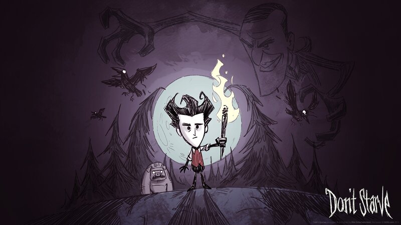 Character Holding Torch — Purple