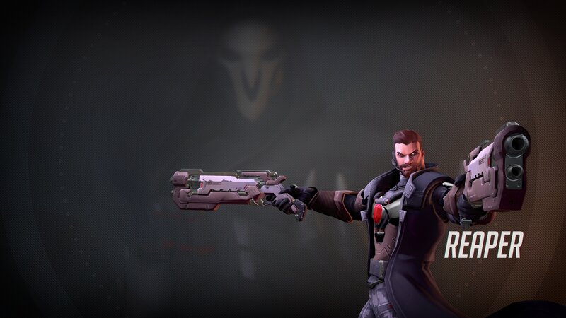 Character Holding Two Guns — Black, Dramatic, Digital Art