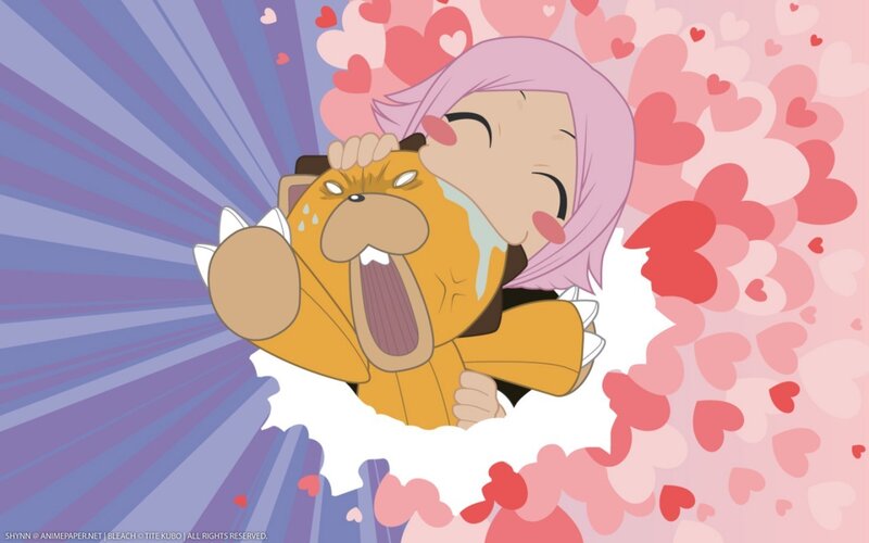 character hugging animal