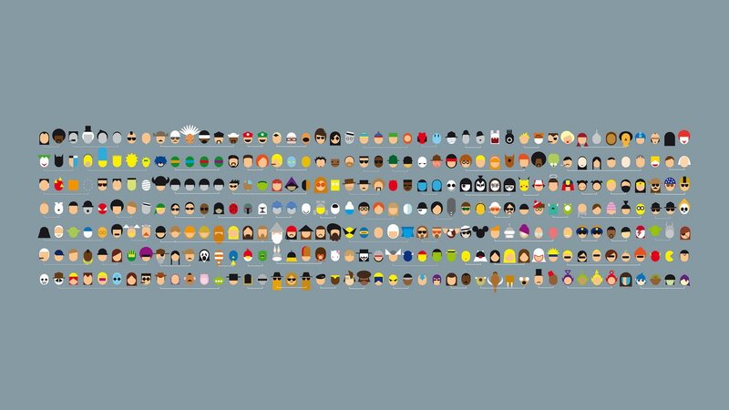 Character icon grid