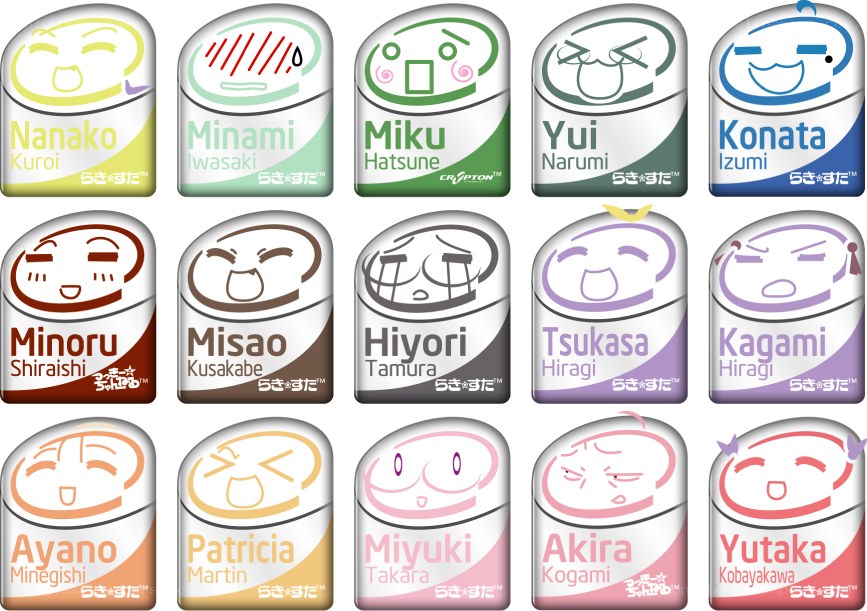 Character icons from a Japanese game