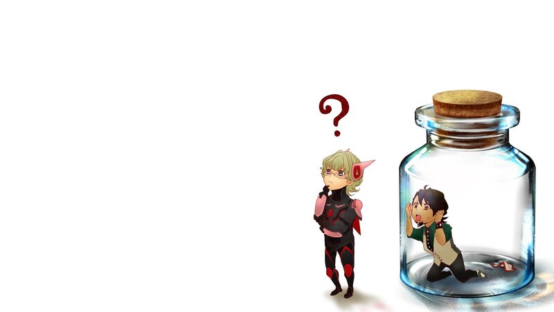 Character in a bottle