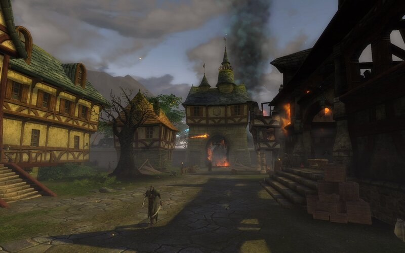 Character in a Burning Town