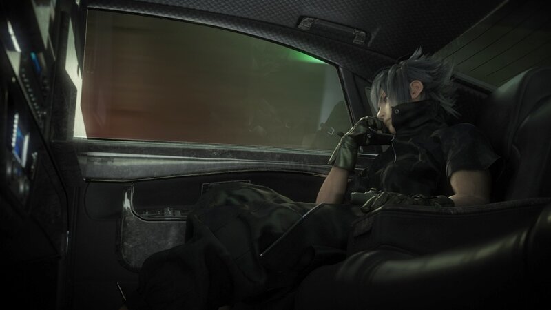 Character in a car interior