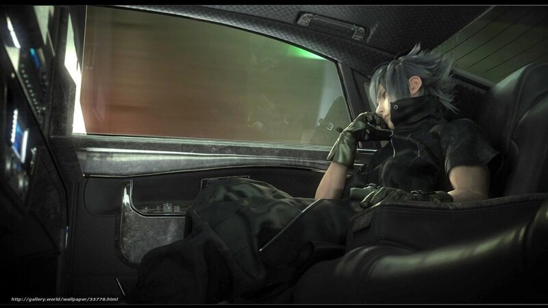 Character in a car interior
