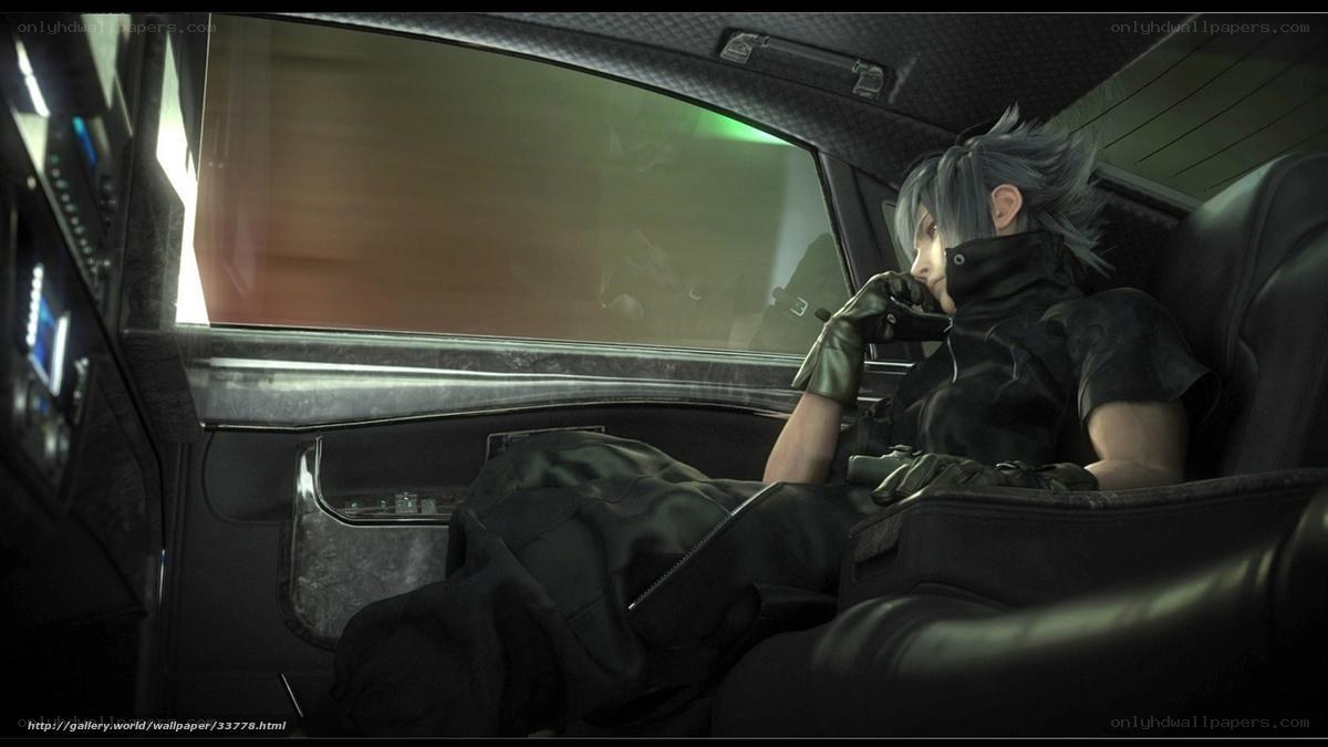 Character in a car interior