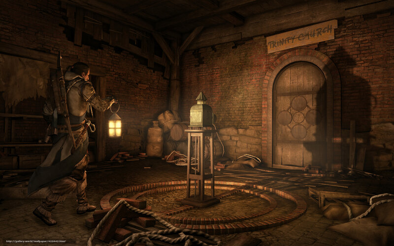 Character in a church basement
