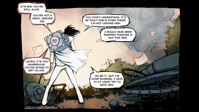 Character in a comic panel
