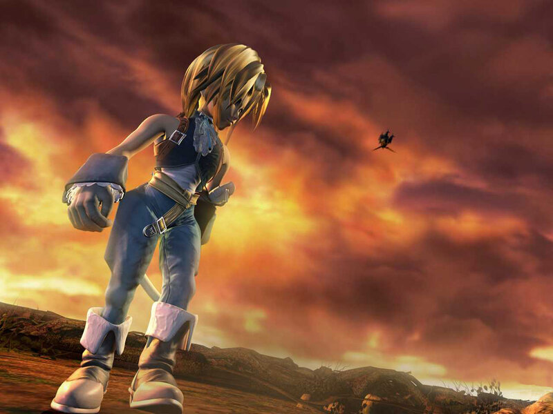 Character in a dramatic sky