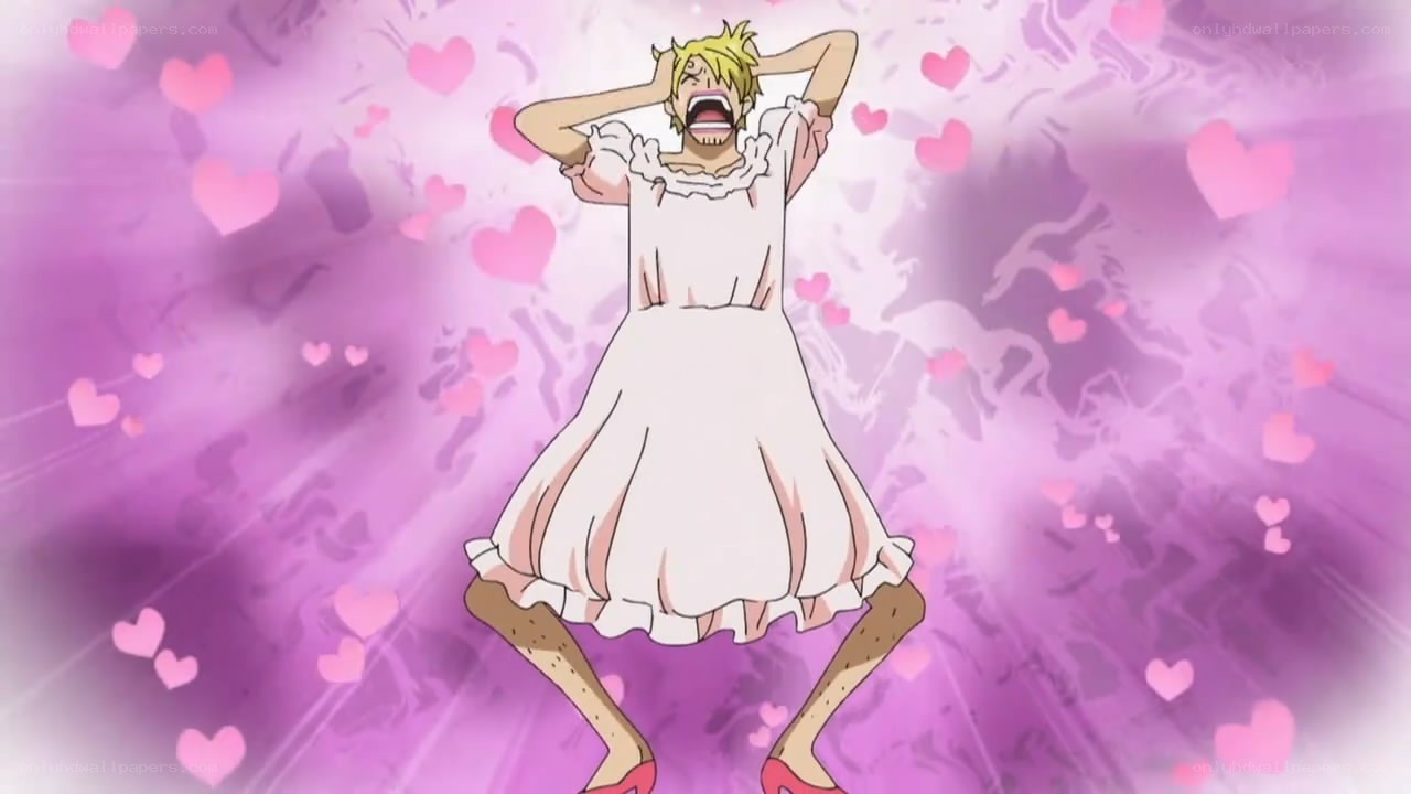character in a dress