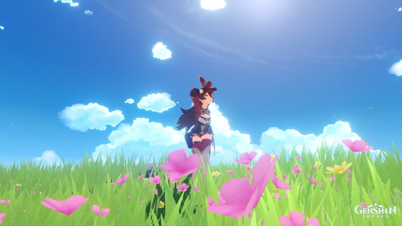 Character in a Field — Blue
