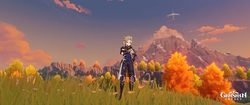 Character in a Field — Orange