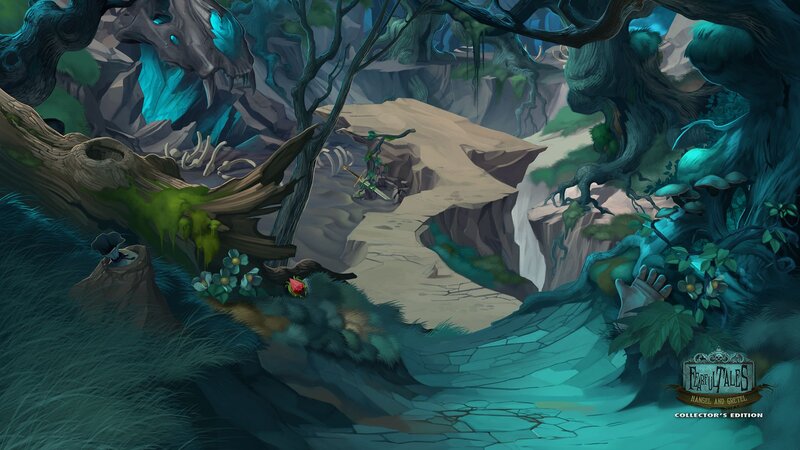 Character in a Forest — Blue