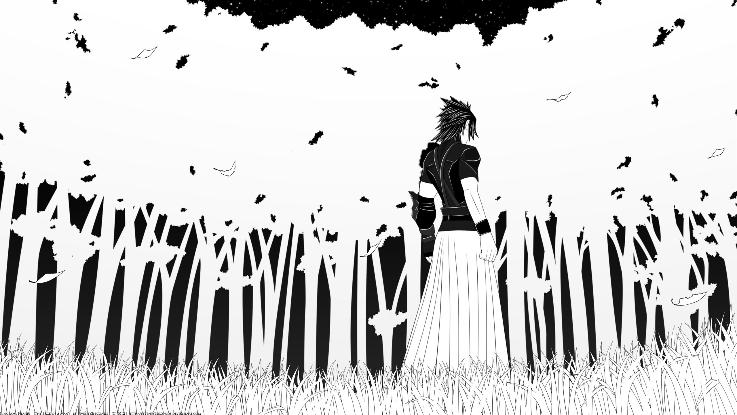 Character in a forest
