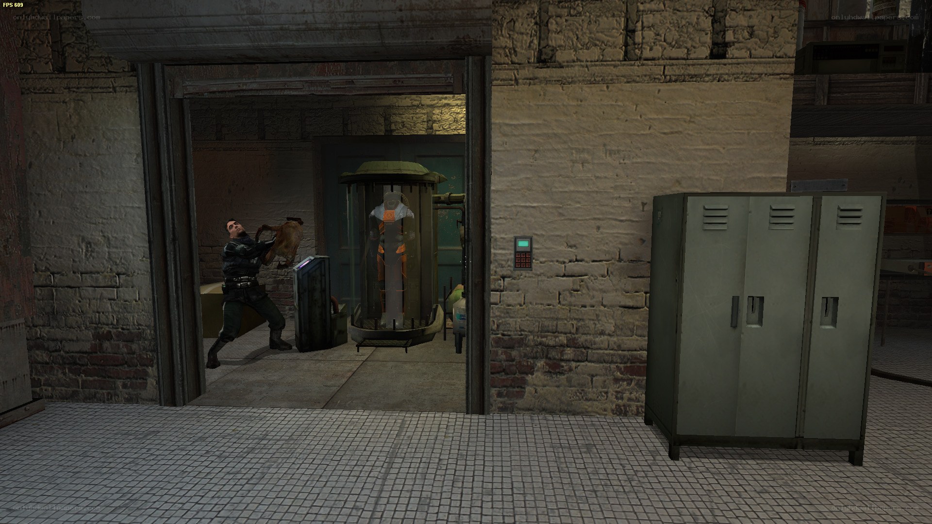 character in a game scene