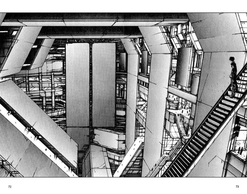 Character in a large industrial structure
