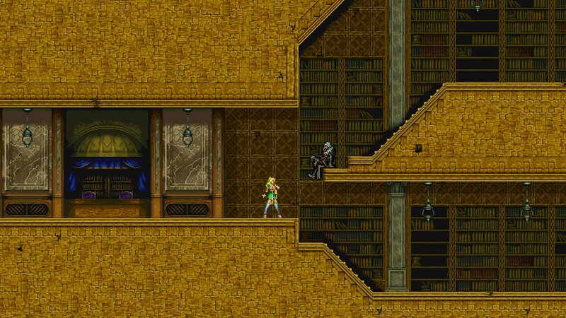 character in a library